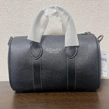 COACH Shoulder Bag/Handbag 2-way Black Compass Bag #QYCFQN