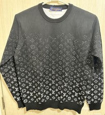 Louis Vuitton Monogram Degrade Crew Neck Knit Sweatshirt L New Unused