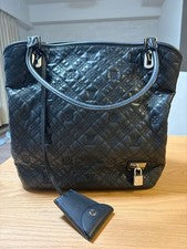 LOUIS VUITTON Black Handbag Leather Women #QY9VYE