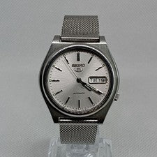 Seiko 5 Men's Classic Watch, Winding, Skeleton Caseback #QYKD4O