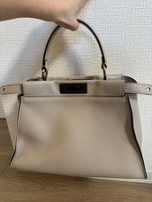 FENDI Peekaboo Handbag, Light Gray #QYHUCM