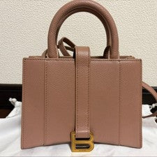 Hourglass 2-Way Leather Shoulder Bag #QY1IMY