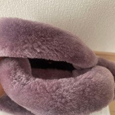 COACH Purple Shearling Fur 2-Way Tote Shoulder Bag #QY85HL