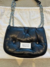 MAISON MARGIELA Margiela Glam Slam Flap Small Black #QYET43