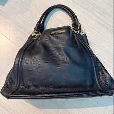 miu miu handbag black leather