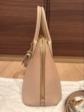 PRADA Monochrome Saffiano Leather Pink Beige Bag #QYAASQ