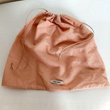 miu miu drawstring purse pink