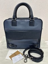 LOEWE Cruz 2-Way Handbag/Shoulder Bag Blue Leather #QY8DZL
