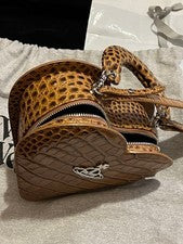 VIVIENNE WESTWOOD heart-shaped handbag Brown Women #QY1AJE