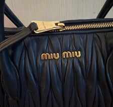 miu miu Matelasse 2way handbag navy card available