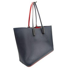 CHRISTIAN LOUBOUTIN tote bag, navy x red studs #QYHSG6