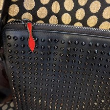 Christian Louboutin studded black shoulder bag #QYIFMX