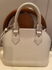 Louis Vuitton Alma BB Epi White #QY38X0