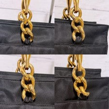 PRADA handbag, nylon, black. #QYH5CH