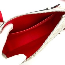 CHRISTIAN LOUBOUTIN Loubitown Beige Shoulder Bag 80302, White, Leather #QY3UYE
