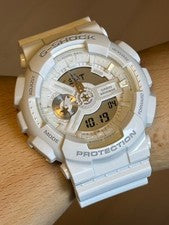 CASIO G-SHOCK GA-110LE Lava Collection 2017 Limited White Watch #QYJ2QR