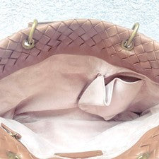 Bottega Veneta Intrecciato Handbag Tote Bag Brown #QYGXSE