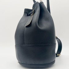 COACH Shoulder Bag, Drawstring, Leather, 9984, Black #QYF83G