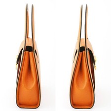 Cartier Panthère handbag, orange, with box and authenticity card. #QY0W5A
