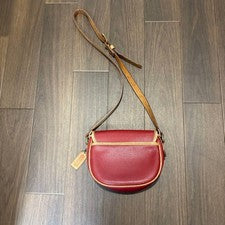 COACH Old Coach Leather Shoulder Bag, Red #QY2LIM