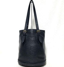 LOUIS VUITTON Petite Bucket Tote Bag, Epi Leather, Black M58992 #QY8DMS