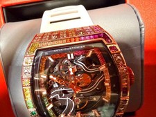 Rainbow Bucket CZ Diamond Crystal K18GP Watch (Not available in Japanese) #QY7QXO