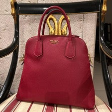 PRADA handbag, Saffiano leather, red #QYFWBA