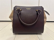 BURBERRY Handbag Brown Leather Women #QYAJ8K