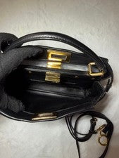 FENDI Peekaboo Medium Black Handbag #QYKLUX