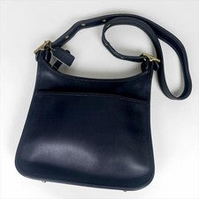 Old Coach Shoulder Bag, Black Leather, 9966 #QY9G1G