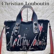 Christian Louboutin tote bag, shoulder bag, frangibus, black #QY8KOT