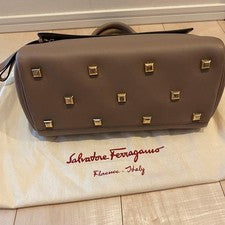 FERRAGAMO Studio Gray Pouch #QYIA68