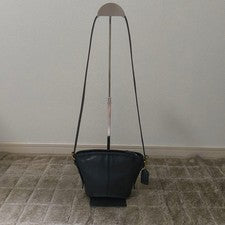 Old Coach 4107 Shoulder Bag, Leather, Black, Made in USA #QYB5T1