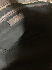 SAINT LAURENT genuine leather handbag, A4 size, gray. #QY741D