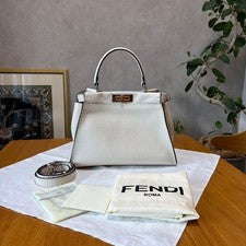 FENDI Selleria Peekaboo Regular 8BN290 Handbag 2WAY #QYINPI