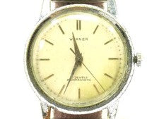 Warner Men's Hand-Winding Watch, 17 Jewels, 1970s Classic, 18715216 #QY2DE4