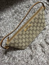 GUCCI GG pattern handbag, beige Canvas Women #QYCWG5