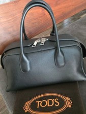 TOD'S Leather Handbag, Black #QYL8JT