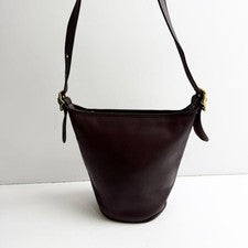 COACH Old Coach leather shoulder bag brown, Genuine Leather #QYK5T5