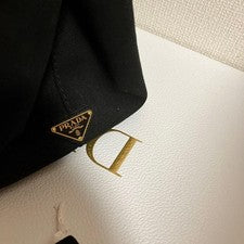 PRADA Black Canvas Handbag Women #QY8M61