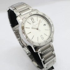 BVLGARI Bvlgari BB39S Silver Men's Winding Watch with Box and Paper #QYJQ6X