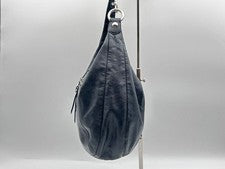 Y2KCOACH Poppy Leather Shoulder Bag, Black #QY0813