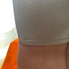 HERMES Valparaiso Brown Pouch Orange #QYGYUE