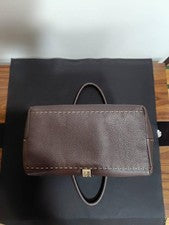 Fendi Selleria dark brown bag with horse motif embossed. #QY0O81