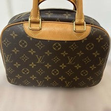 LOUIS VUITTON Monogram Handbag White Monogram Canvas #QYGXOM