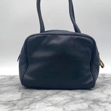 Loewe Anagram handbag, nappa leather, navy blue. #QY7QN1