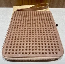 Christian Louboutin iPad Tablet Case Brown Leather #QYG2UZ