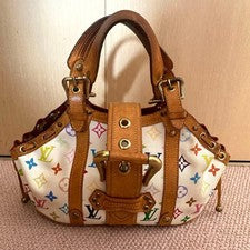 LOUIS VUITTON Monogram Multicolor Teda PM Bag White #QYGJTT