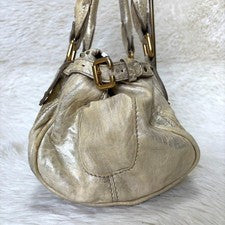 Chloe Paddington Metallic Gold Leather Handbag #QY6V8X