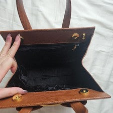 FERRAGAMO ribbon handbag - decluttering Brown #QY3X2D
